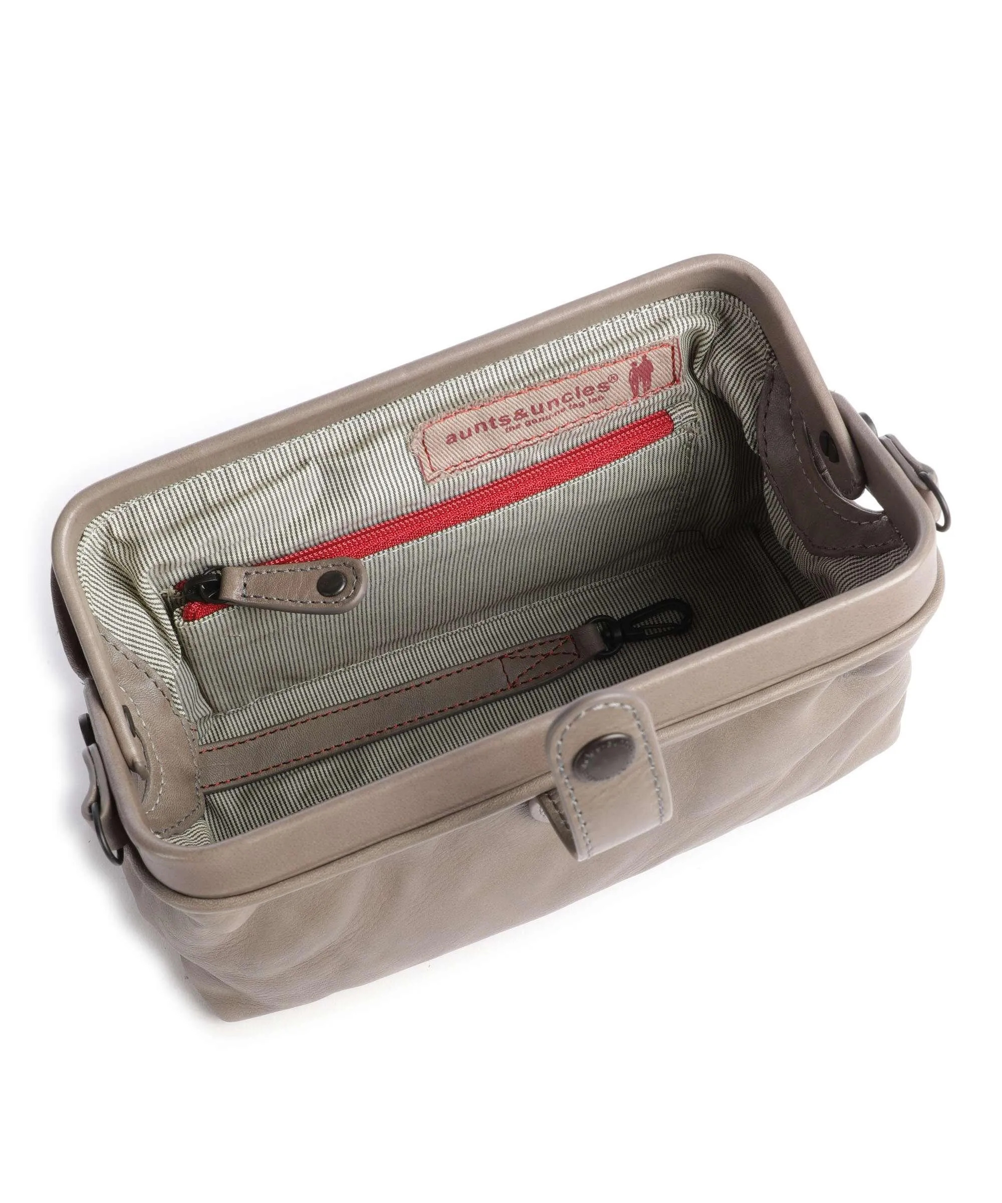  Aunts & Uncles Grandma's Luxury Club Mrs. Eclair Borsa a tracolla pelle di vacchetta grana taupe  