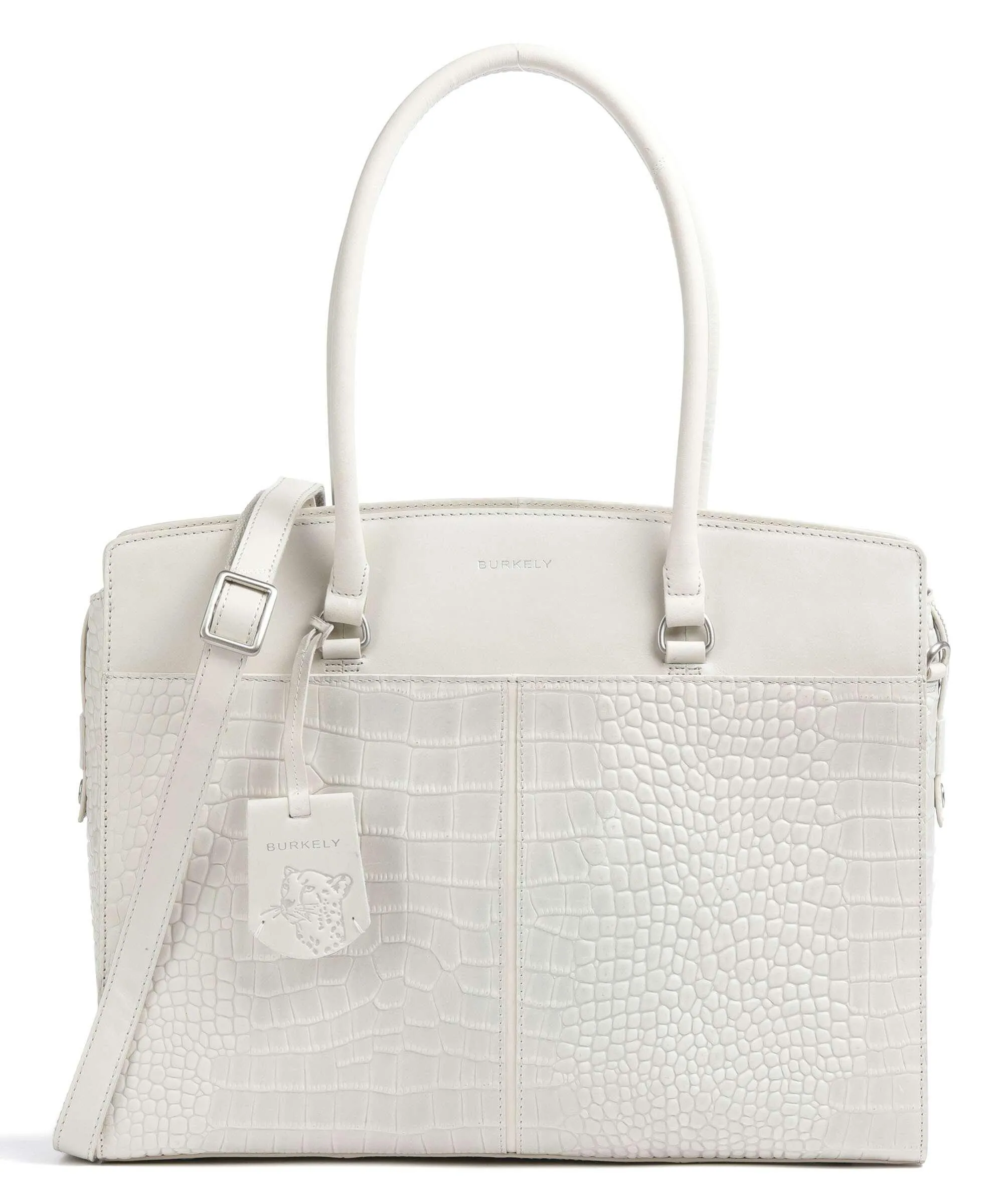  Burkely Cool Colbie Borsa shopper 15″ pelle in rilievo avorio  