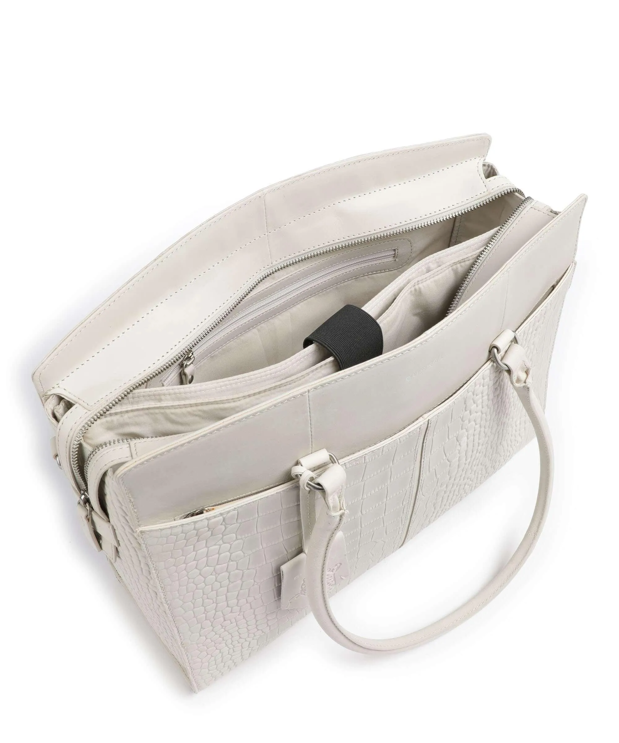  Burkely Cool Colbie Borsa shopper 15″ pelle in rilievo avorio  