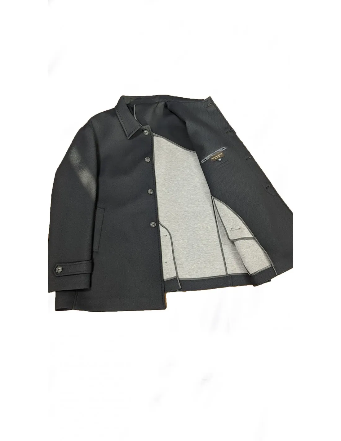 Cappotto 3/4 blu xf a/i mod Joe collo camicia taglie comode A / I