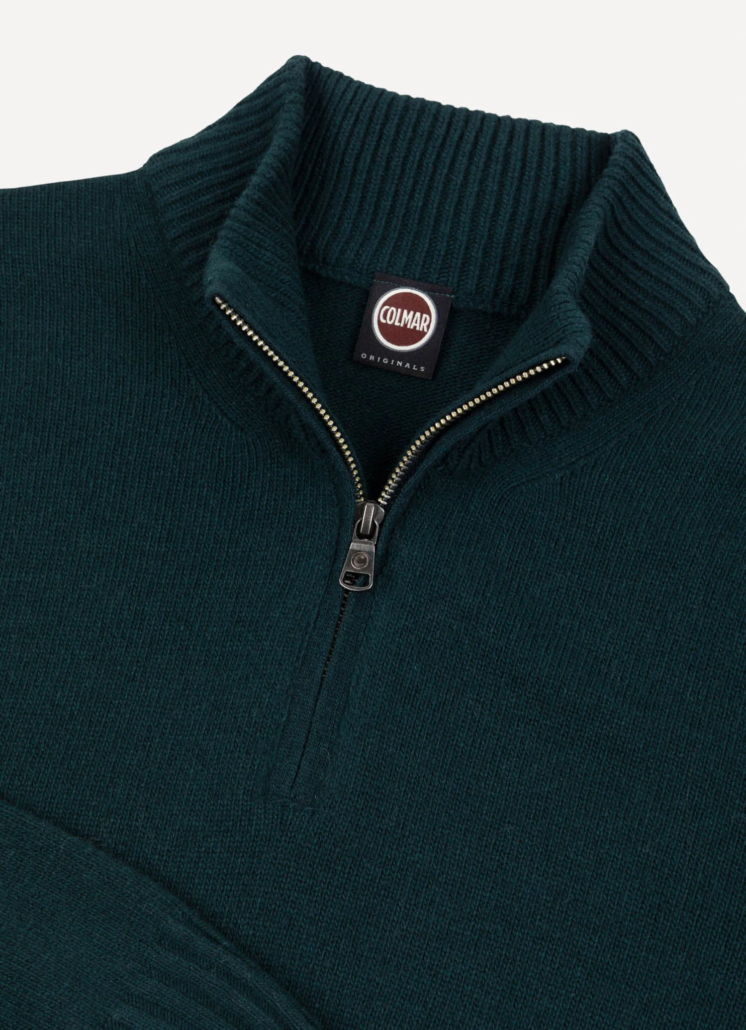 Cashmere-blend half-zip pullover