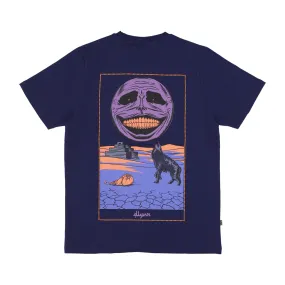 Maglietta Uomo Black Moon Tarot Tee Blue