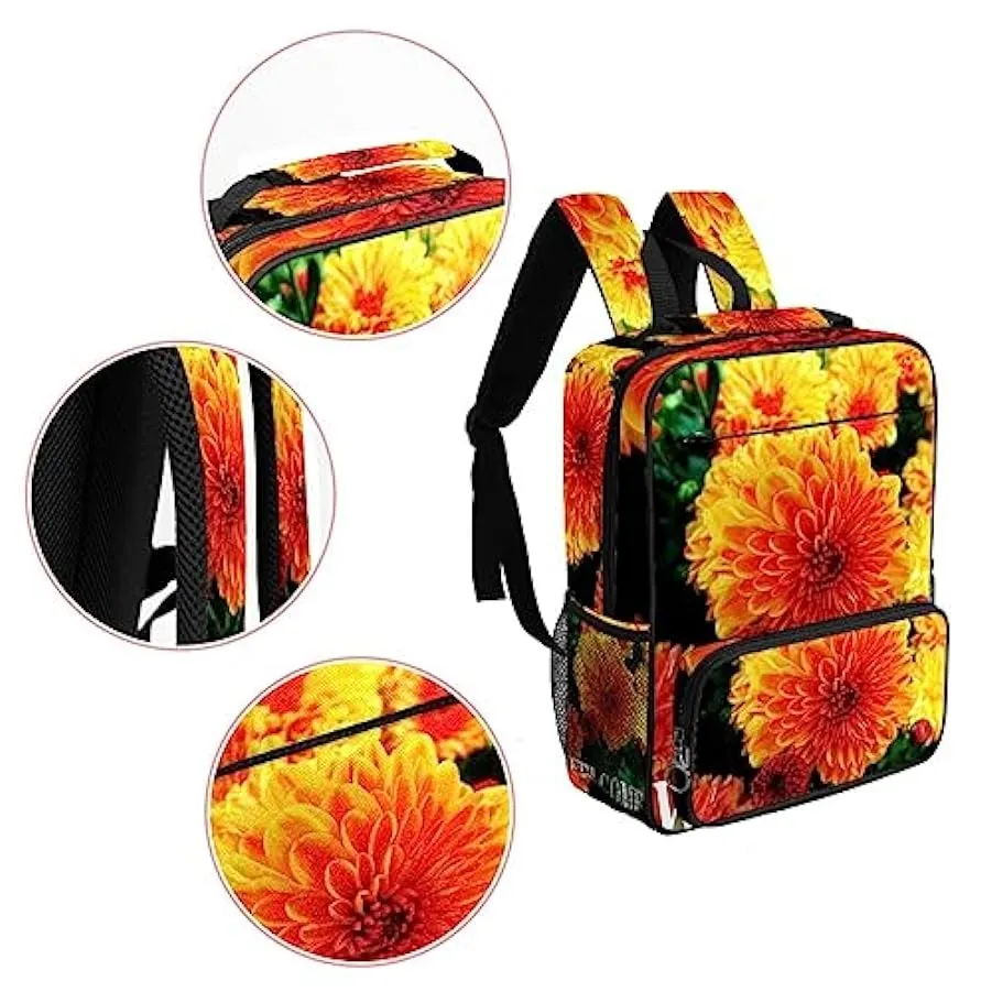 suojapuku Zaino da donna per college,borsa da viaggio zaino classico,benvenuto fiore floreale,Zainetto casual leggero 138938946